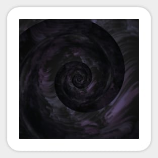 Goth Swirl Abstract Dark Space Fantasy Sticker